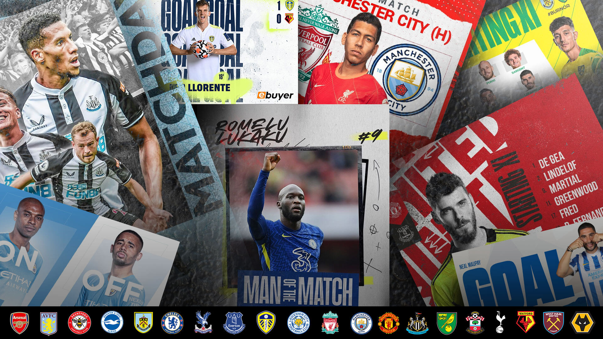 The Premier League teams and their Matchday Graphics. Who is the king of visuals?