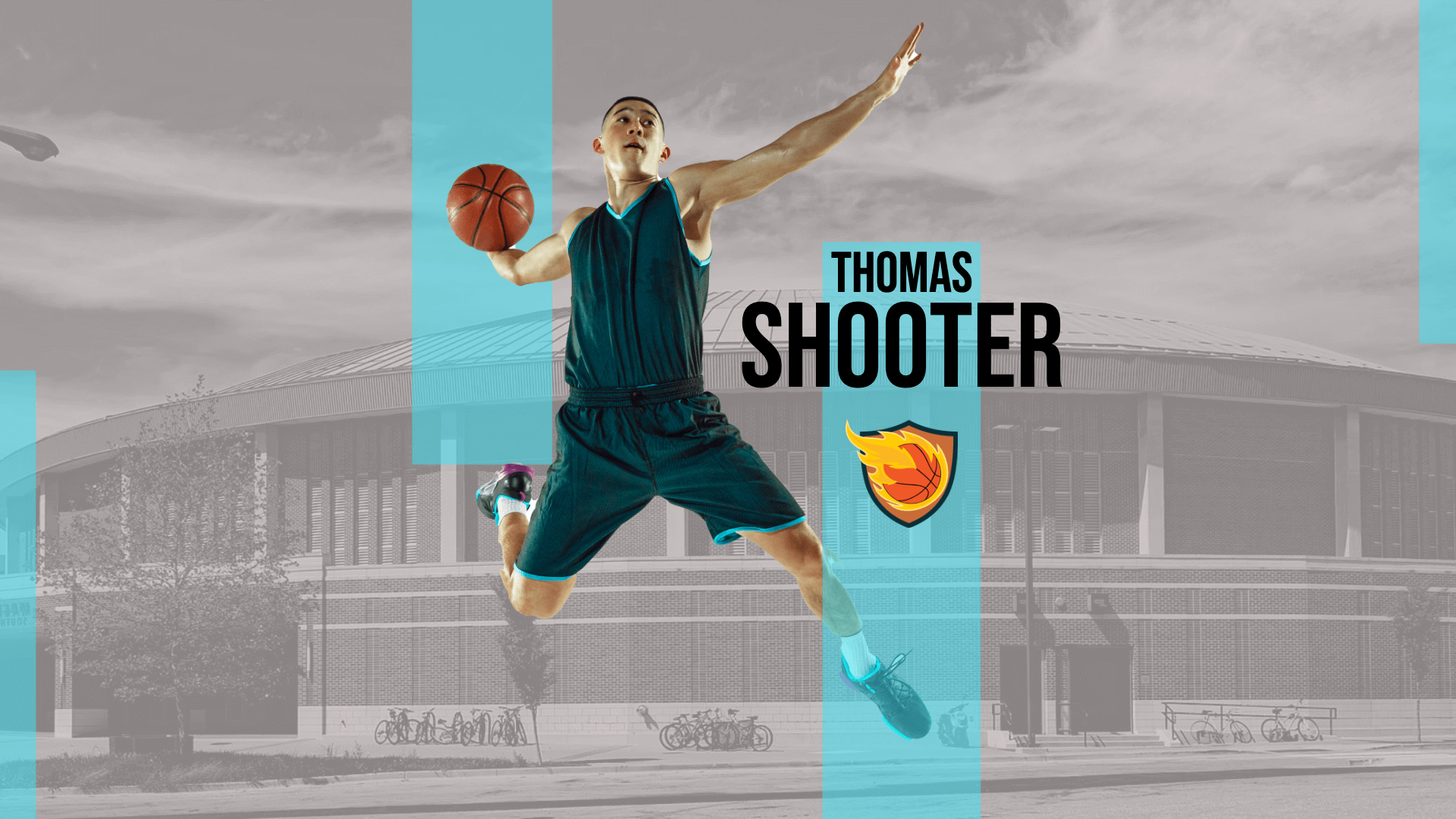 Basketball Shooter Editable Template L