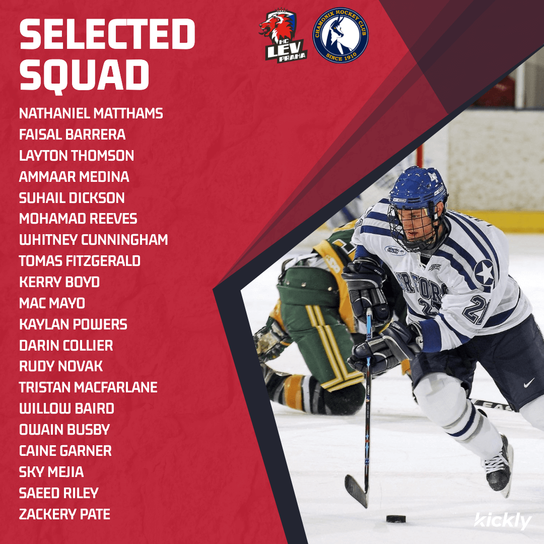 Hockey Selected Squad Template