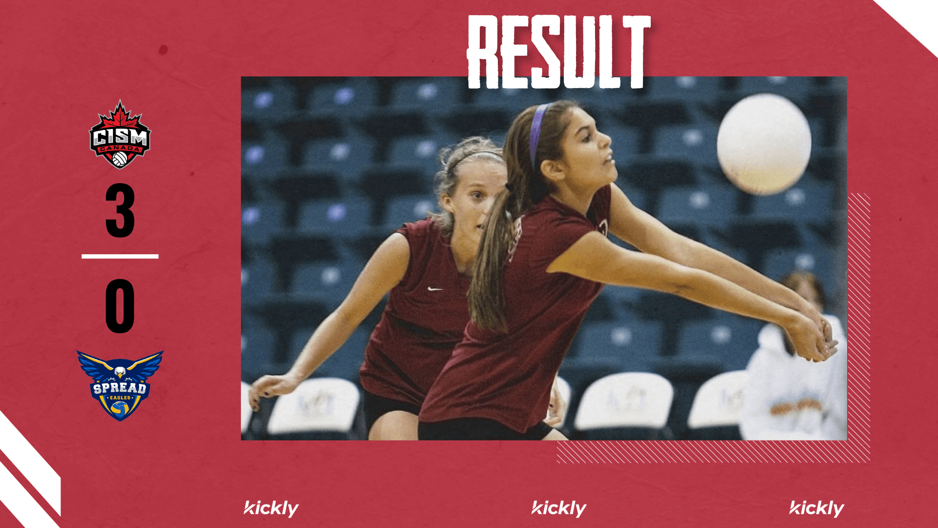 Volleyball Result Editable Design L