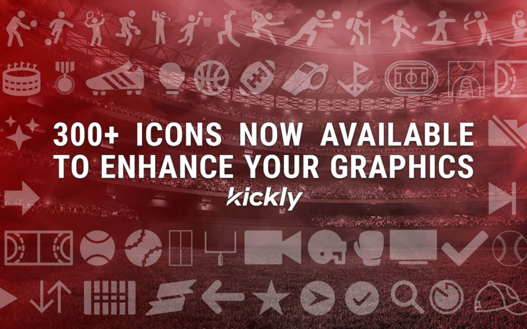 New Feature Alert: utilize more than 300 sport icons to make your graphics look even better