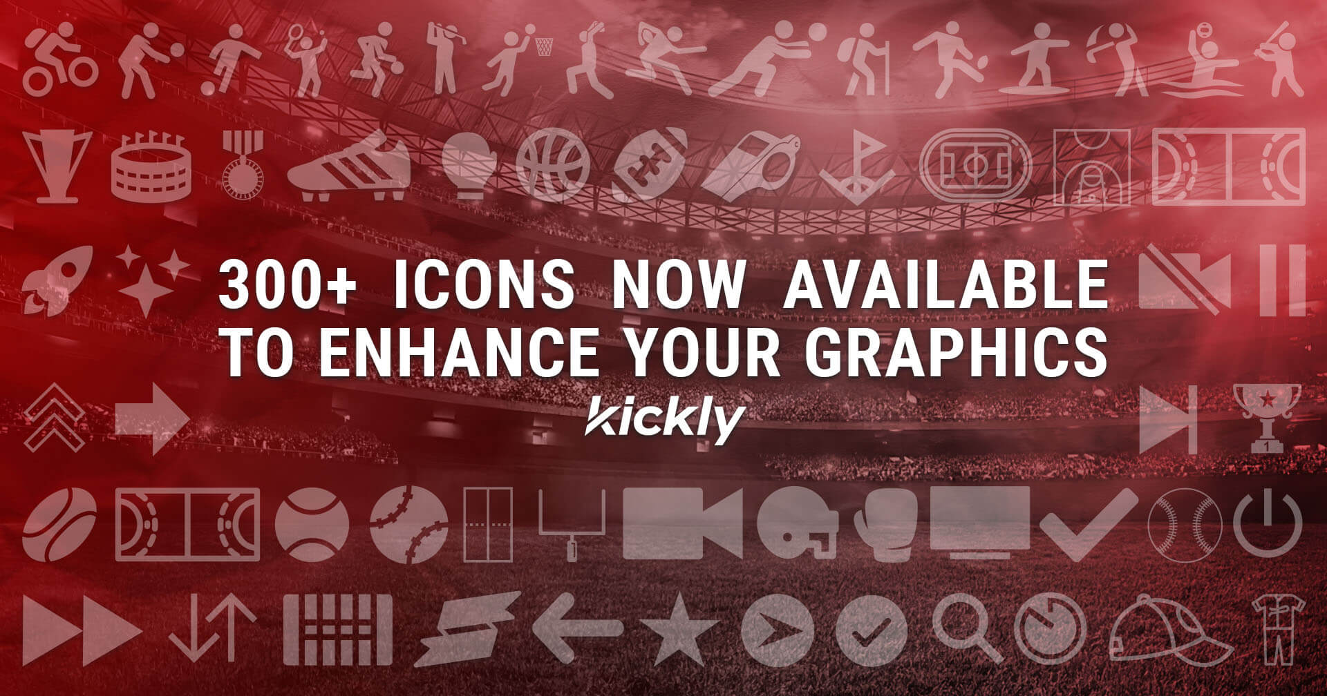 New Feature Alert: utilize more than 300 sport icons to make your graphics look even better