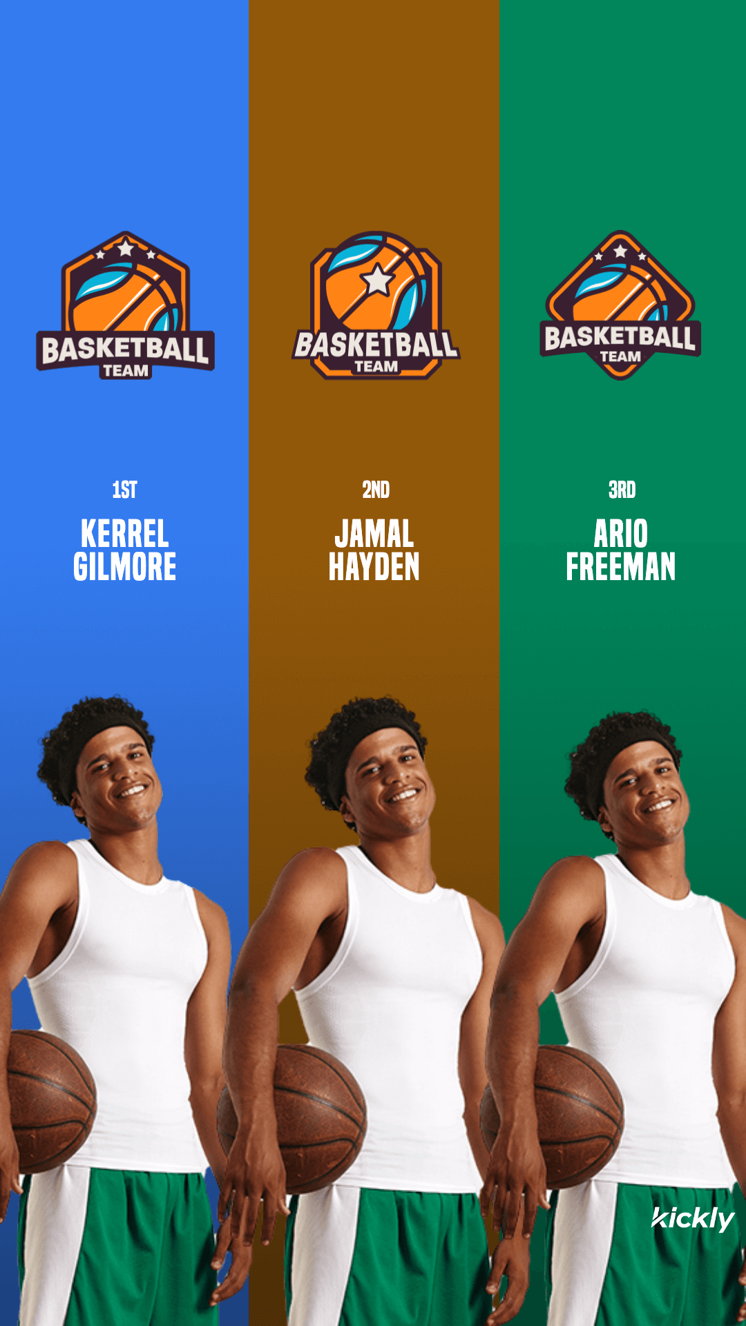 Basketball Players Standings Design V