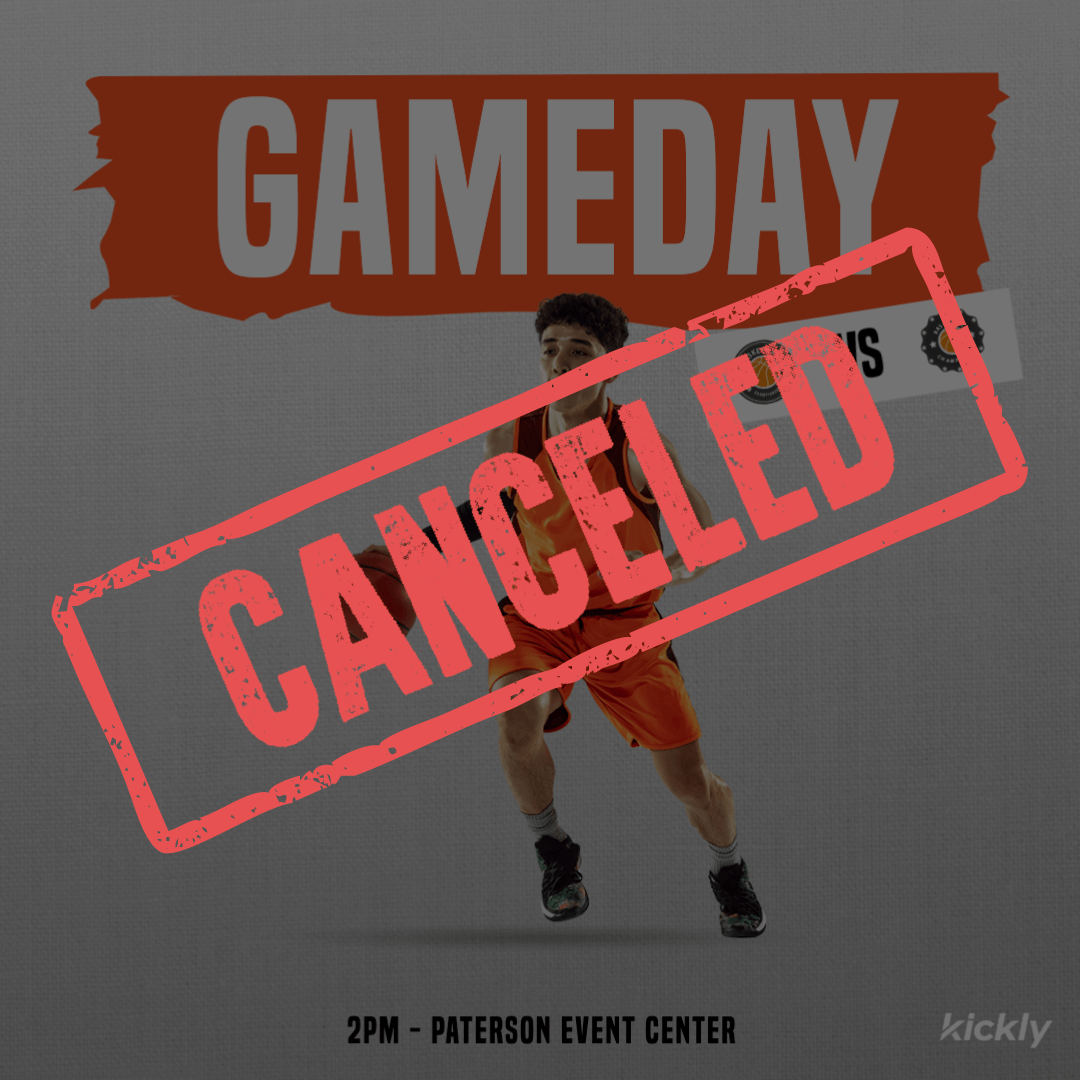 Canceled Gameday Editable Template