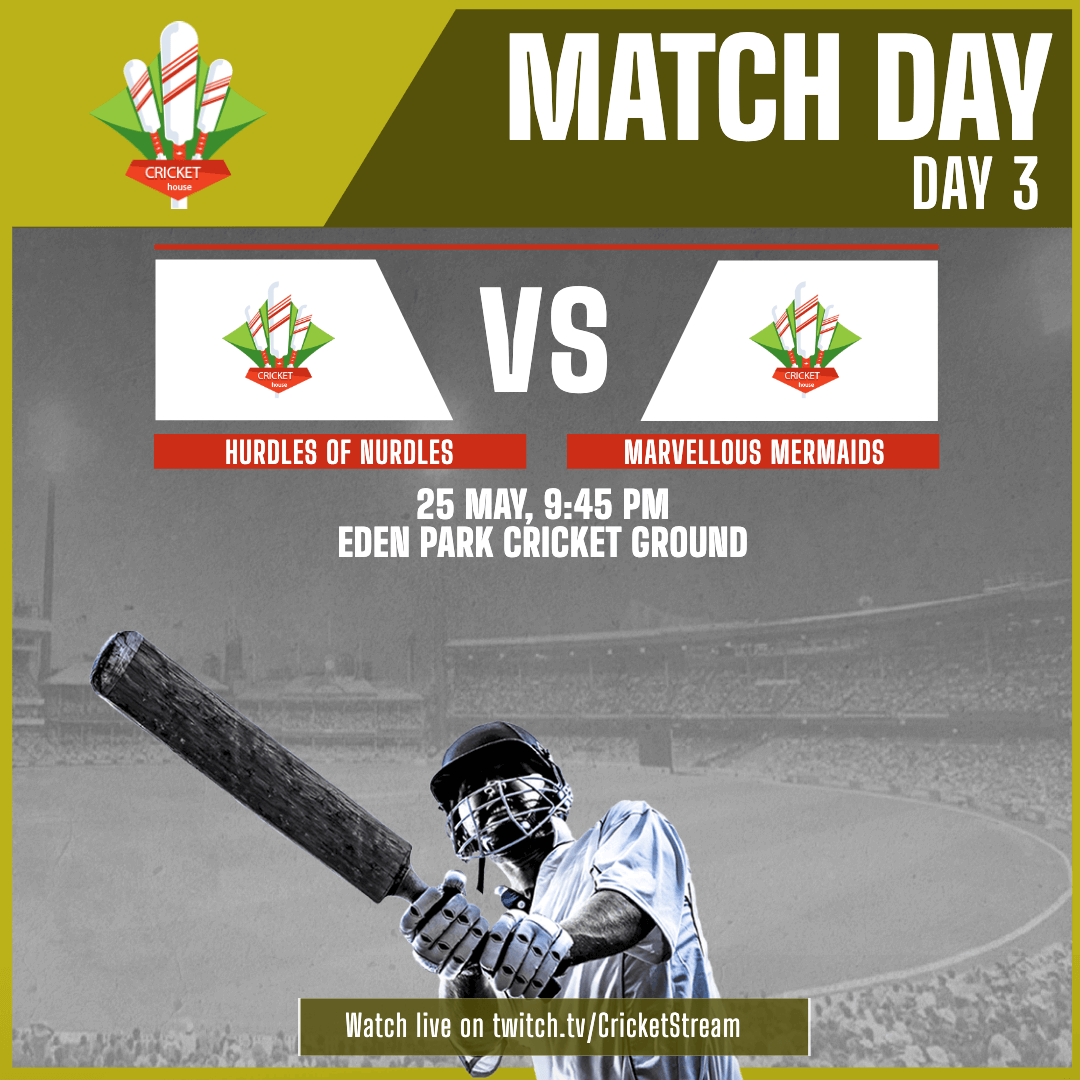Cricket Match Day Editable Template