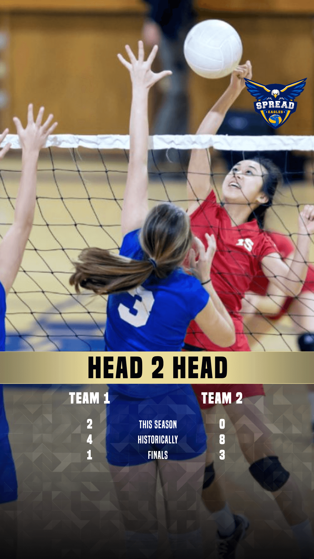 Volleyball Head 2 Head Template