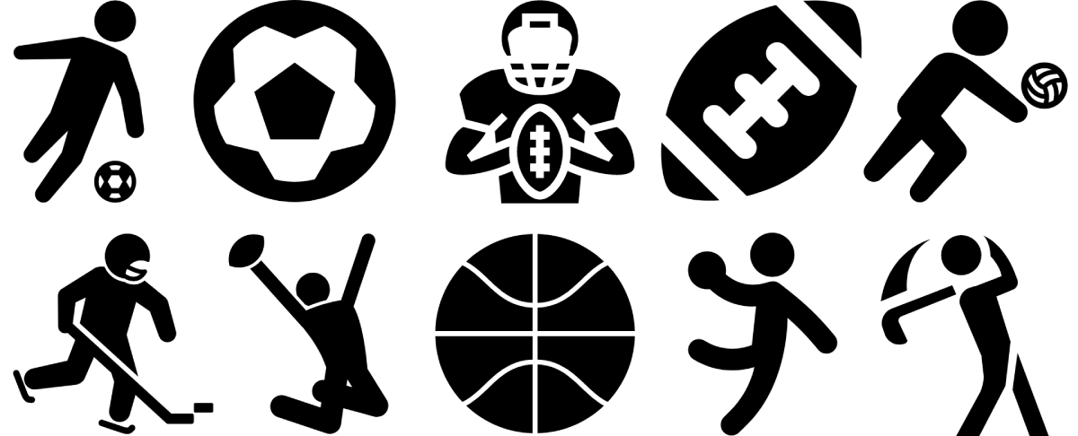 Utilize more than 300 sport icons to announce your next sporting event