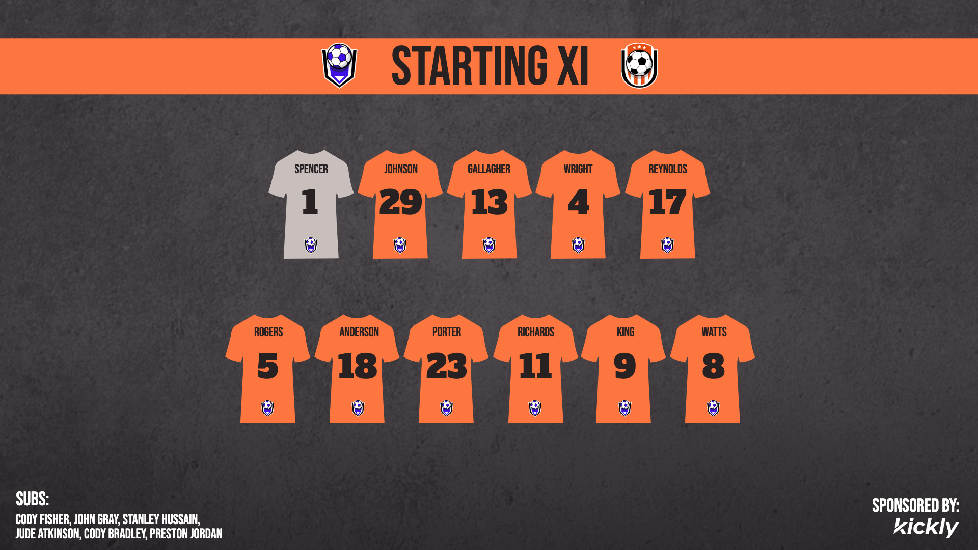 Jersery Starting XI Graphic L