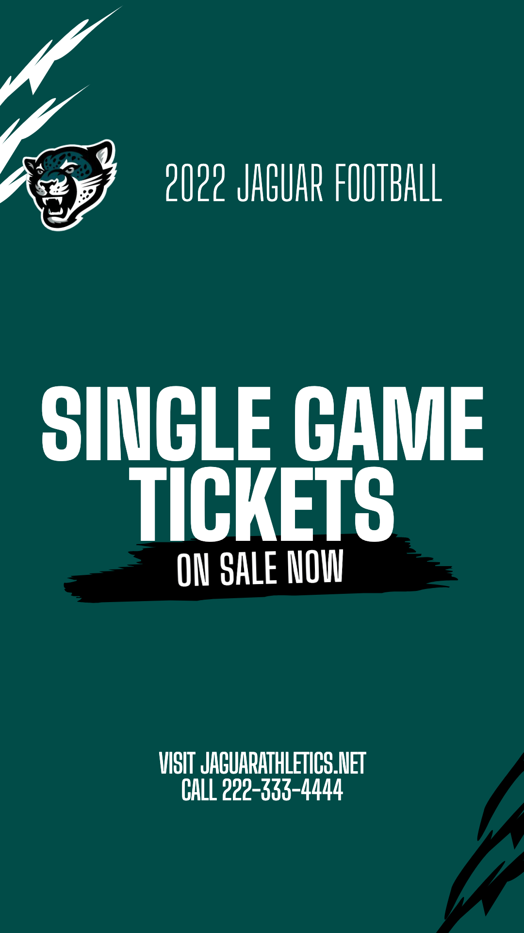 Single Game Tickets On Sale Graphic