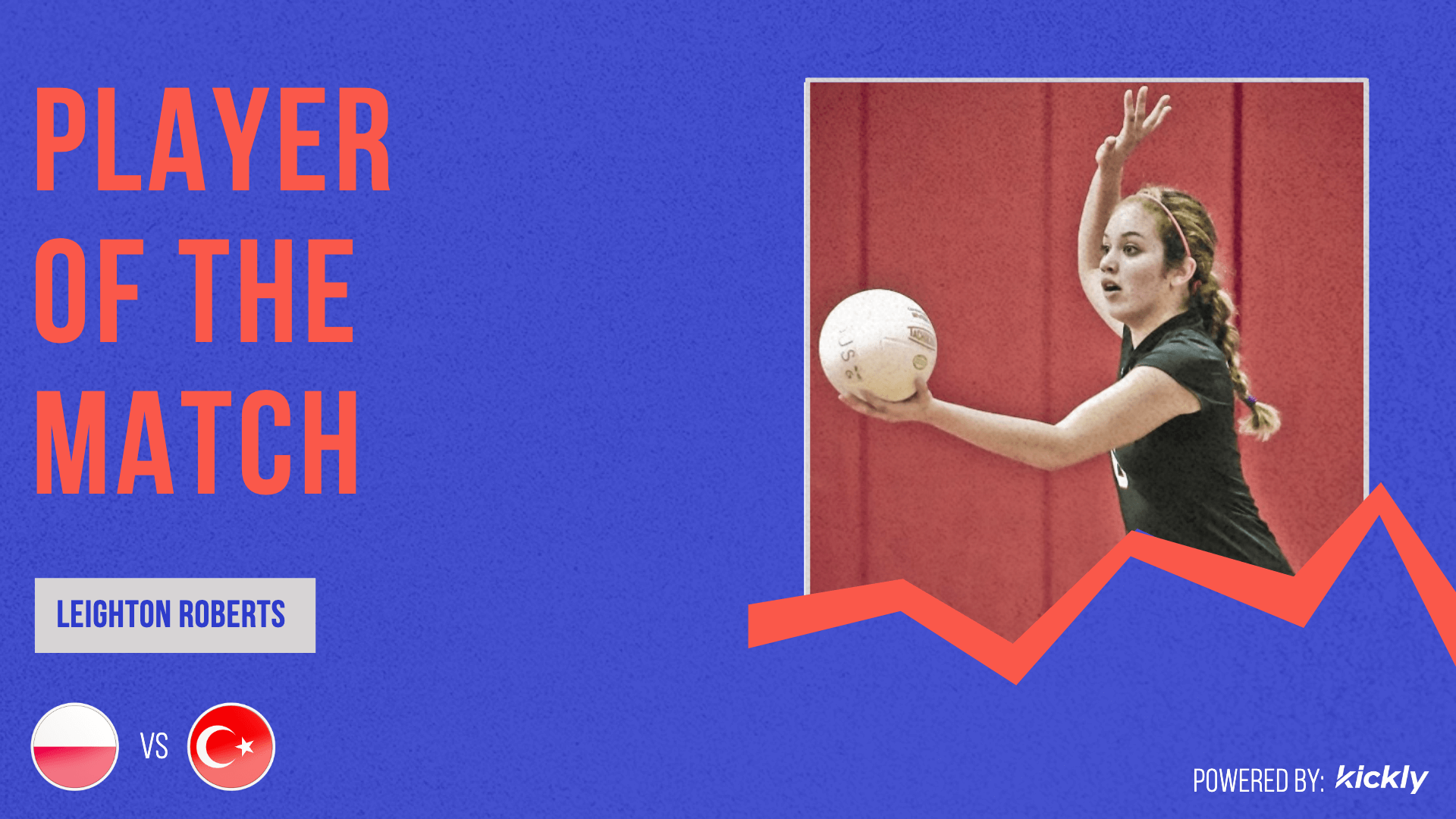 Volleyball Player of the Match Graphic L