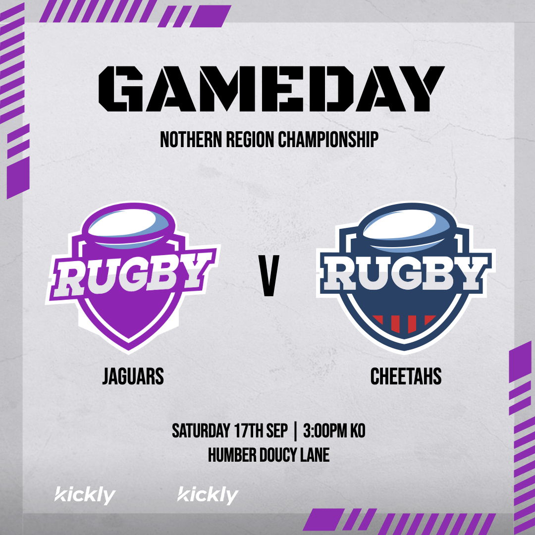 Rugby Gameday Announcement Design