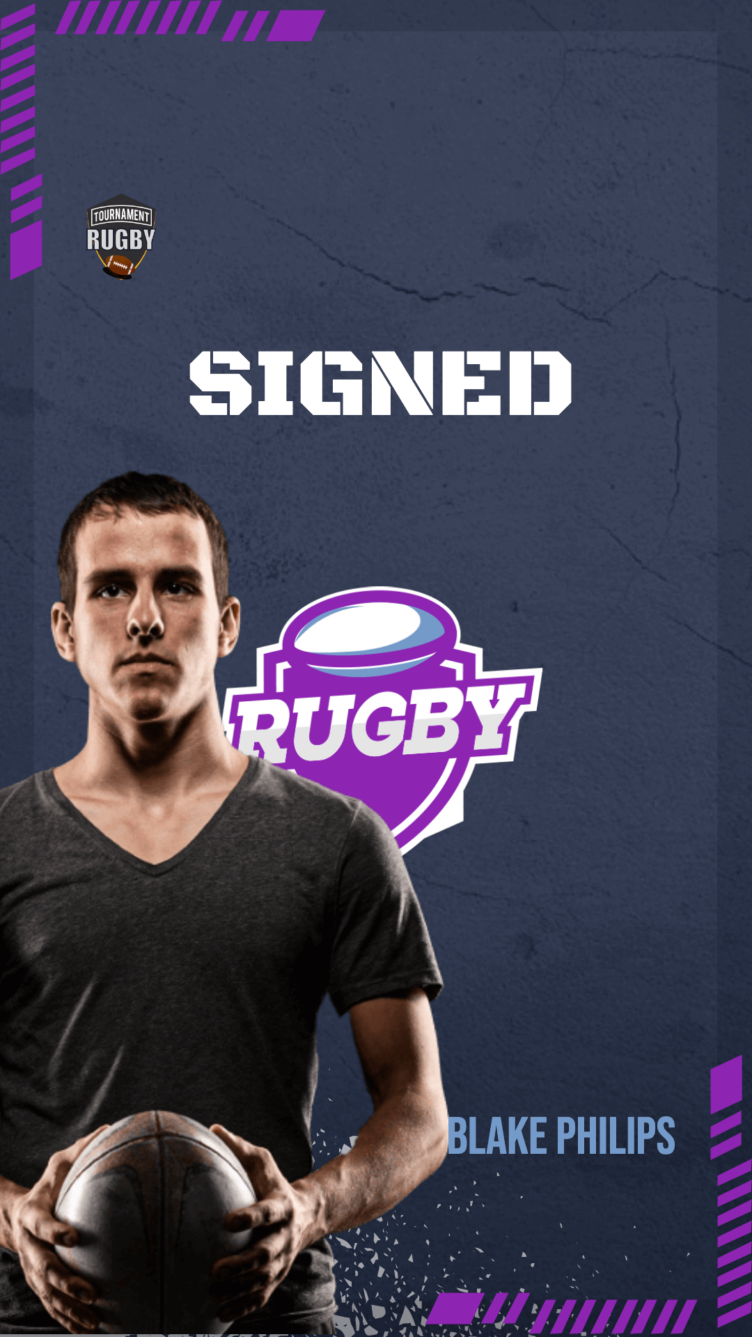 Rugby New Signed Player Design