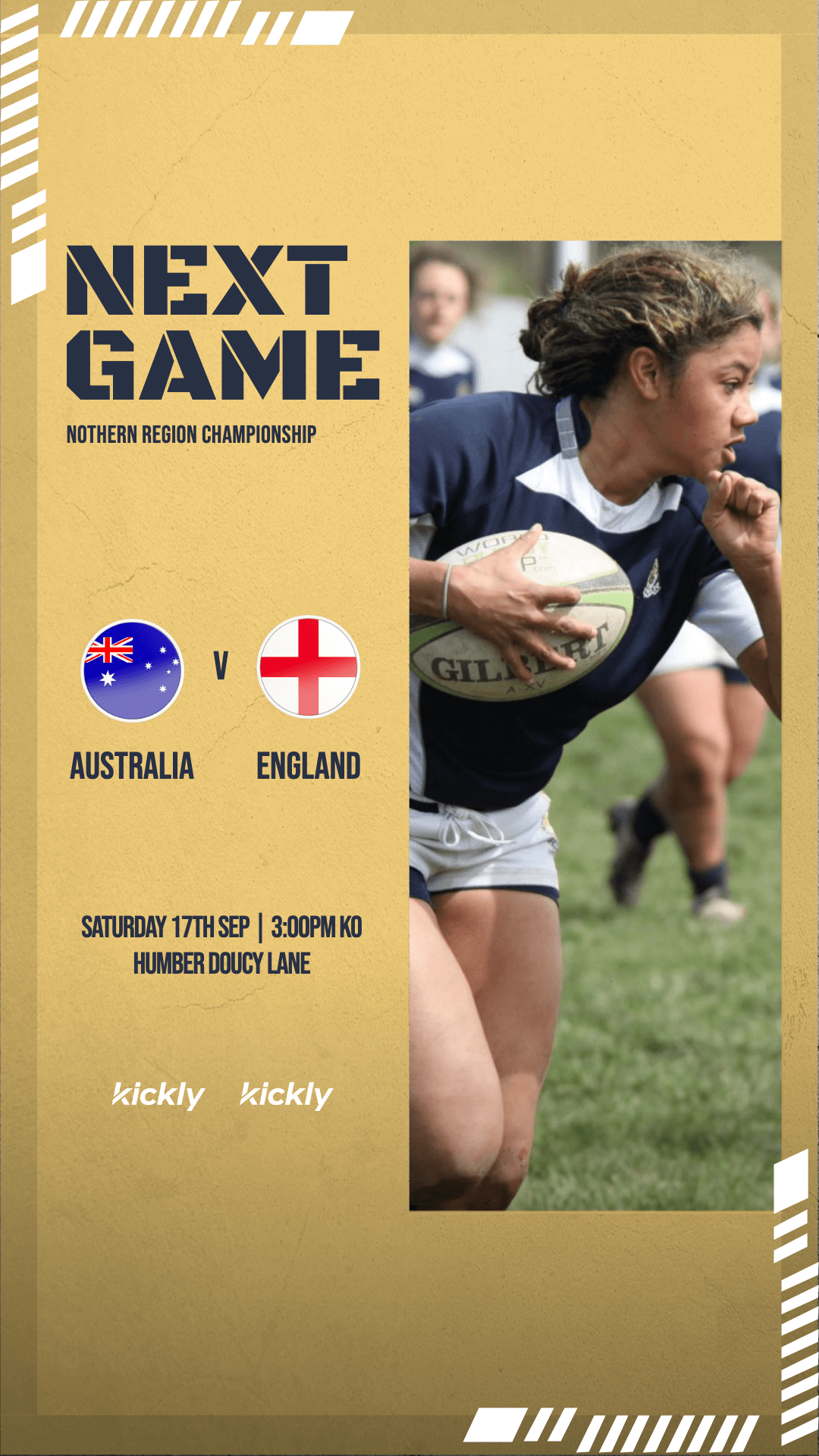 Rugby Next Game Editable Template V