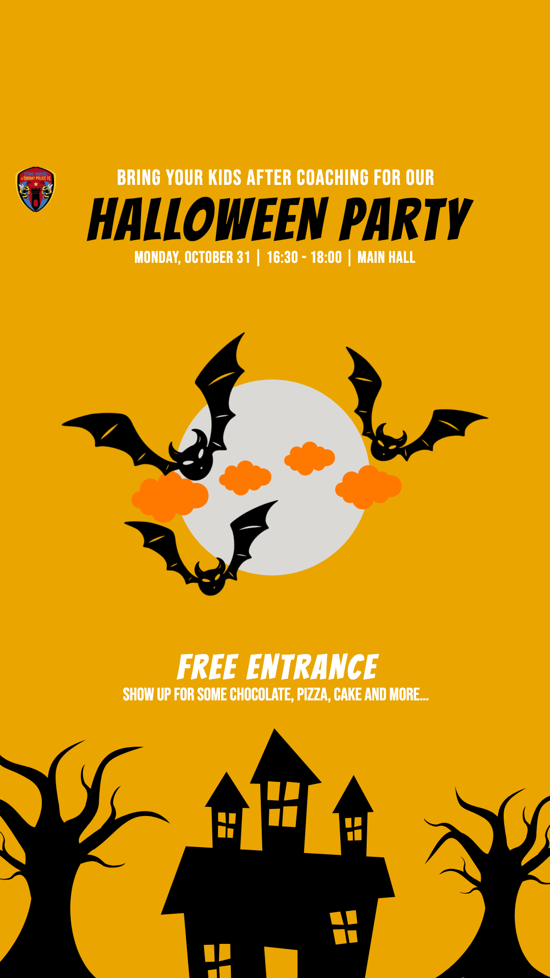 Halloween Party Post Editable Template