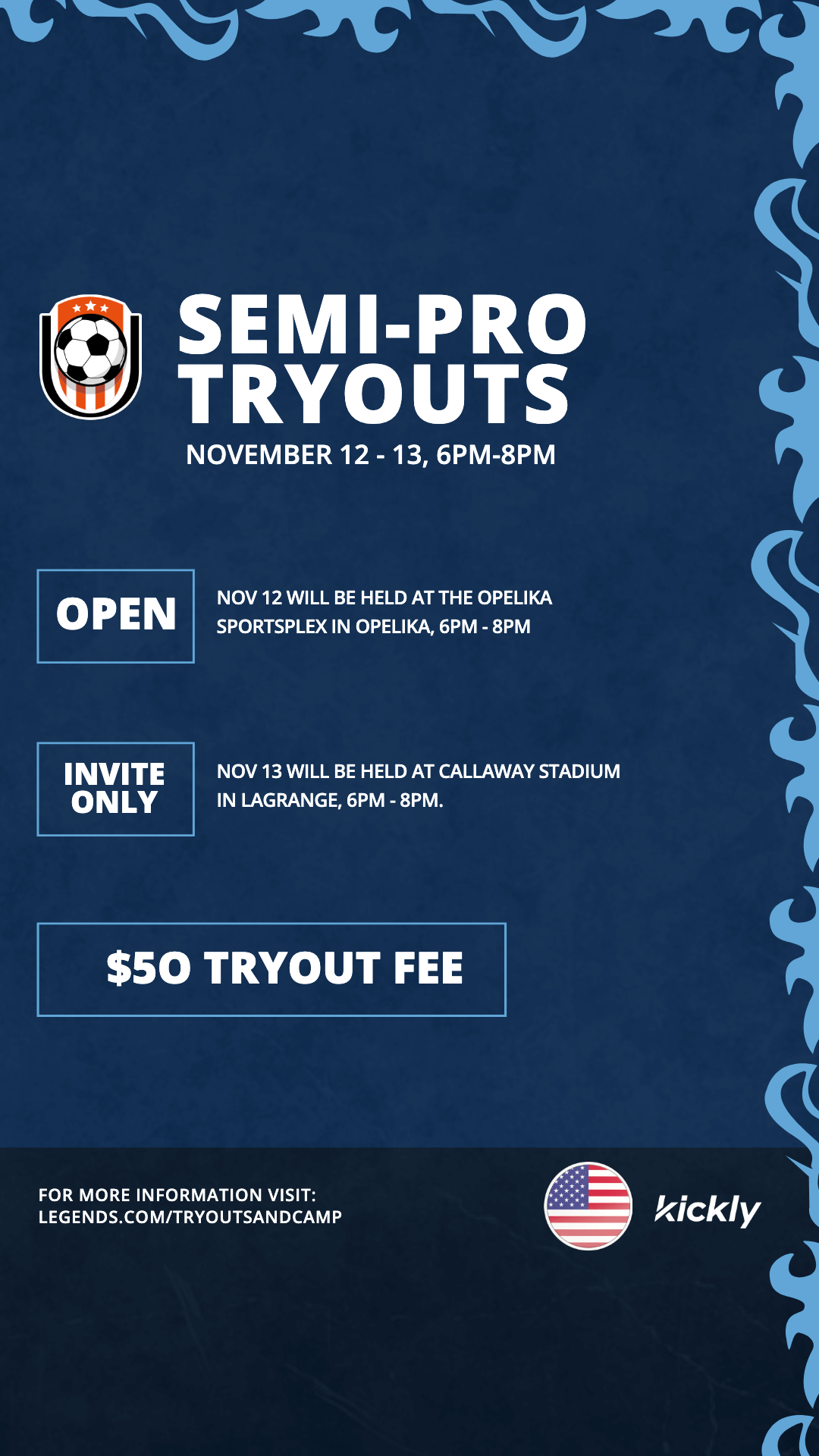 Soccer Tryouts Editable Template