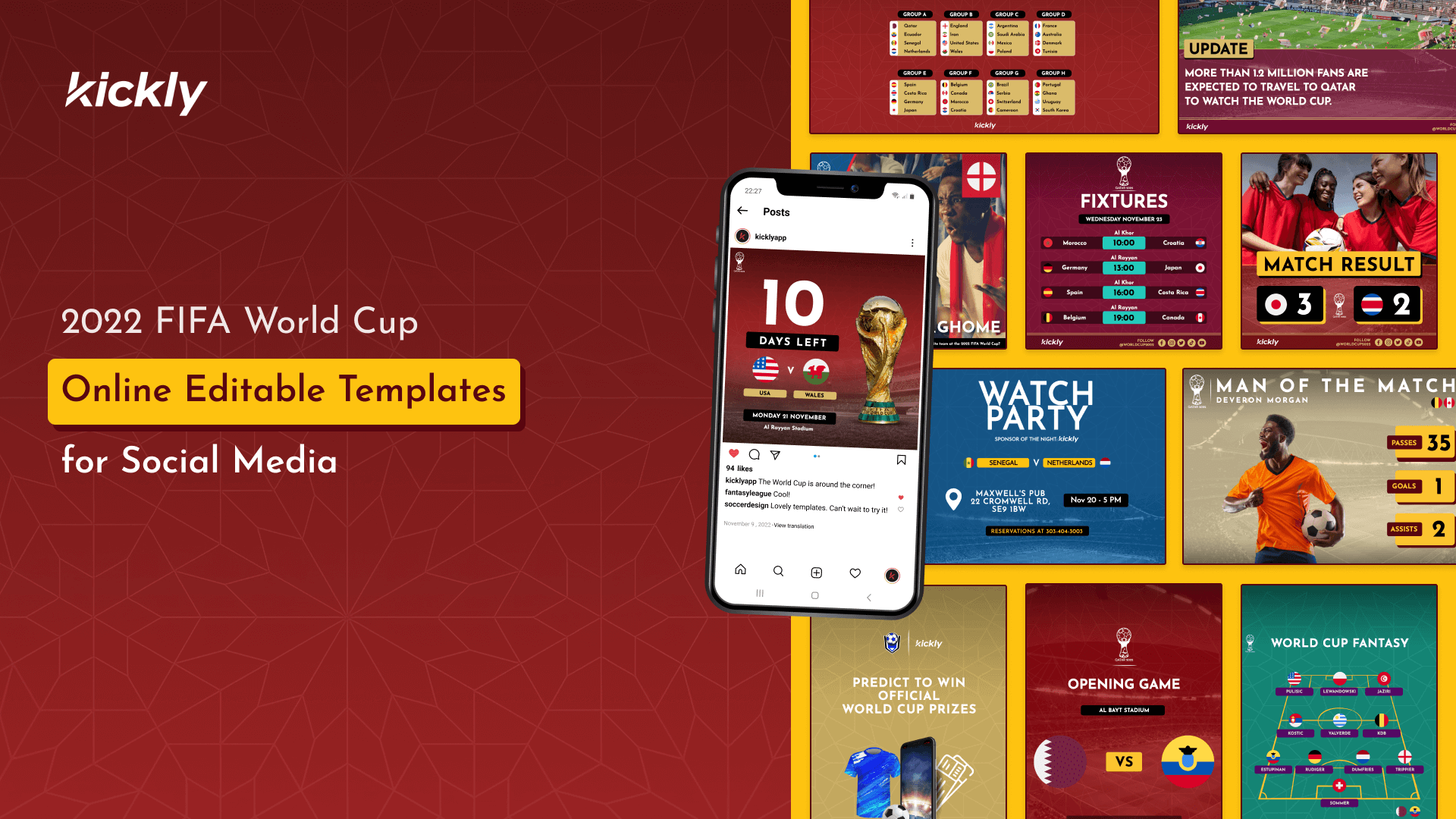 Customizable graphic templates to boost your World Cup coverage