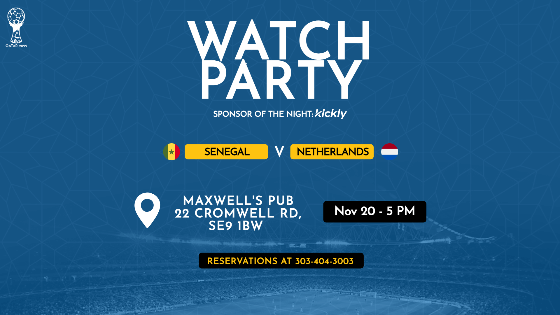Watch Party Editable Template