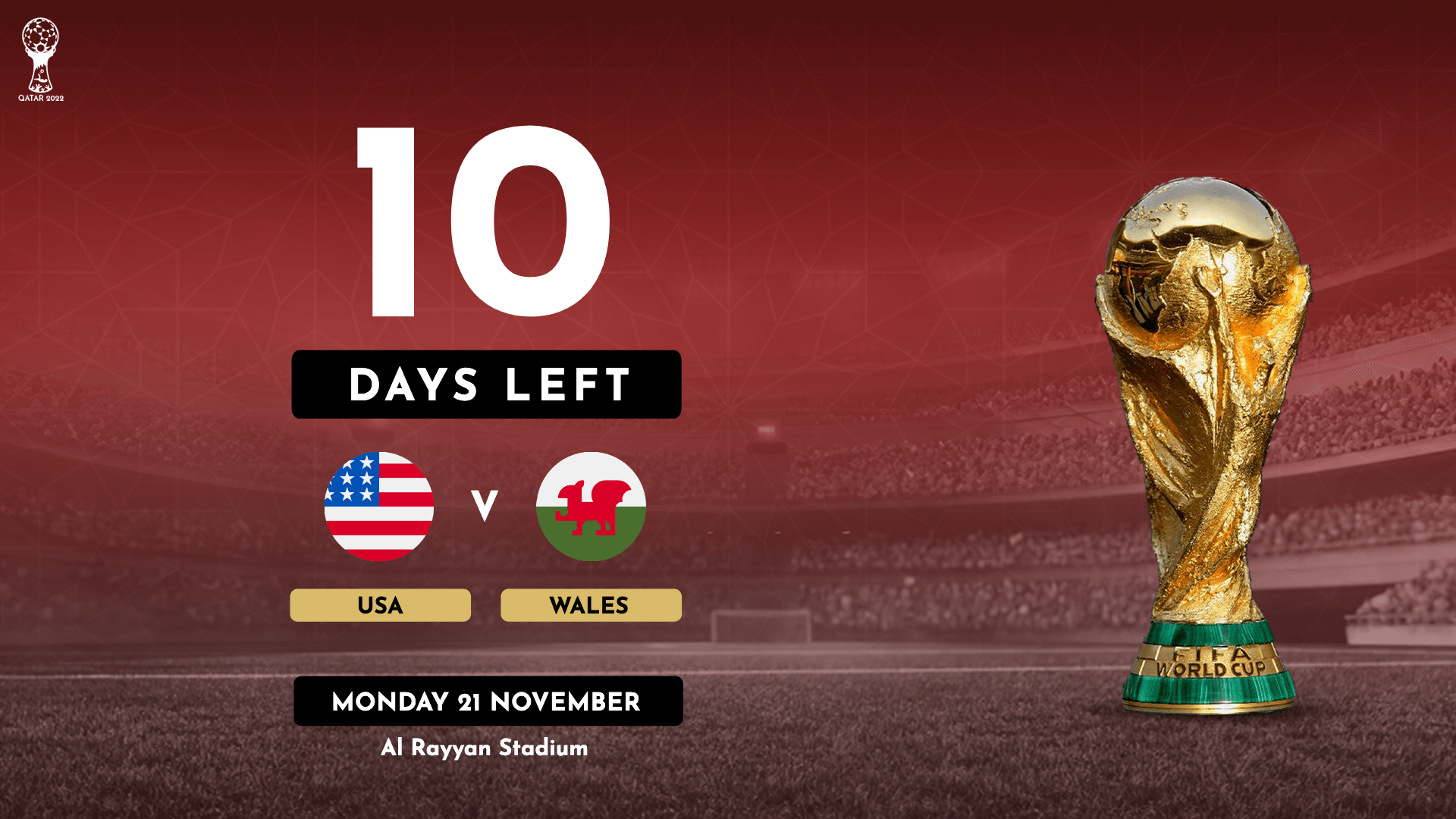 World Cup Countdown Editable Template