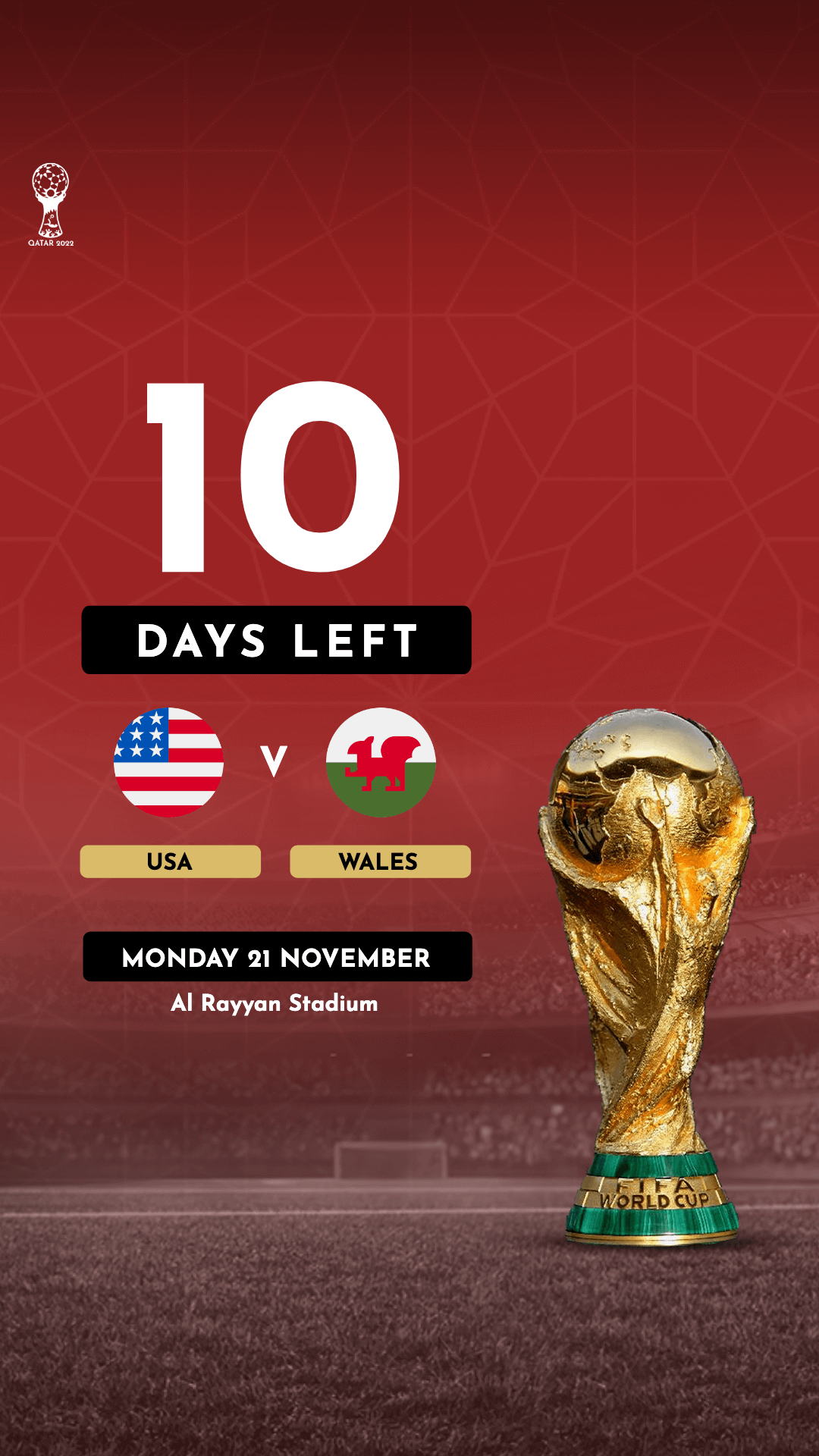 World Cup Countdown Editable Template V