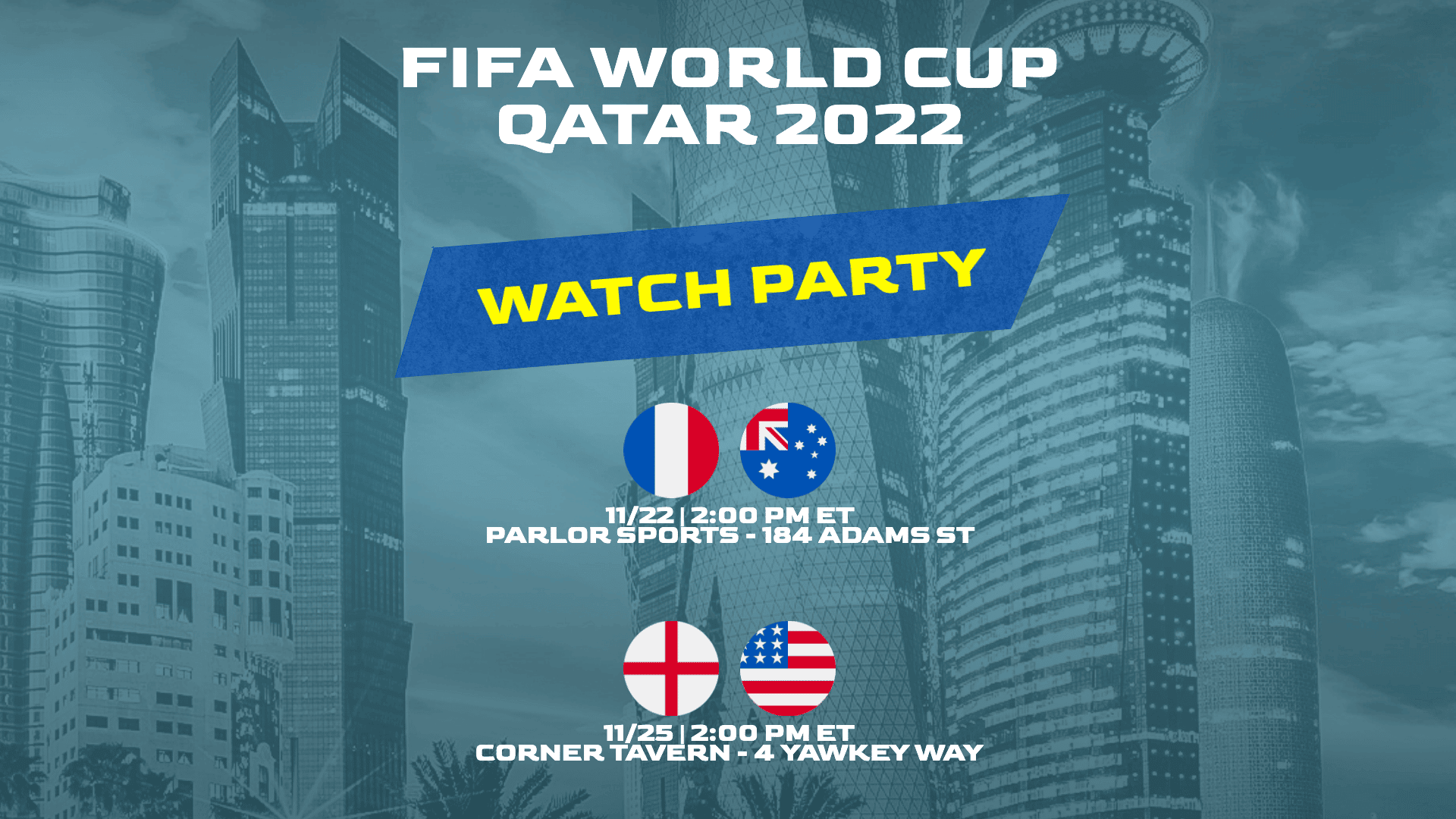 World Cup Qatar Watch Party Template L