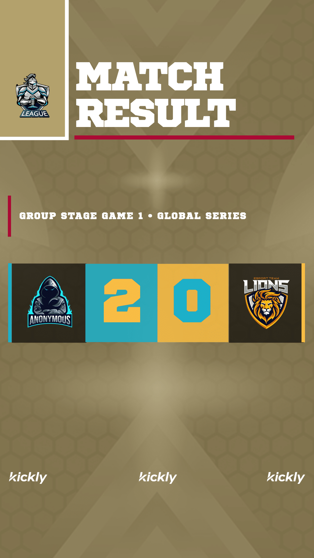 eSports Group Stage Match Result 