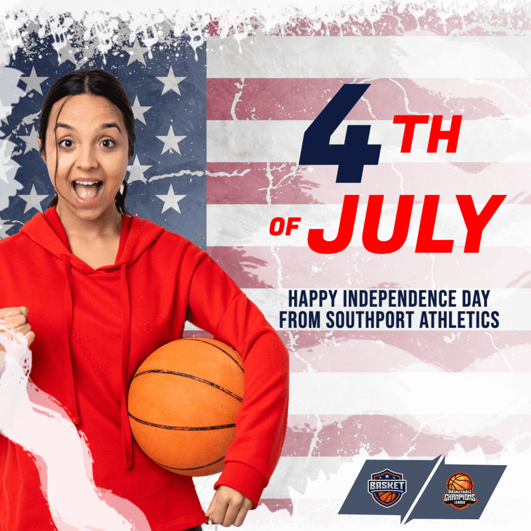 4th of July Holiday Basketball Template