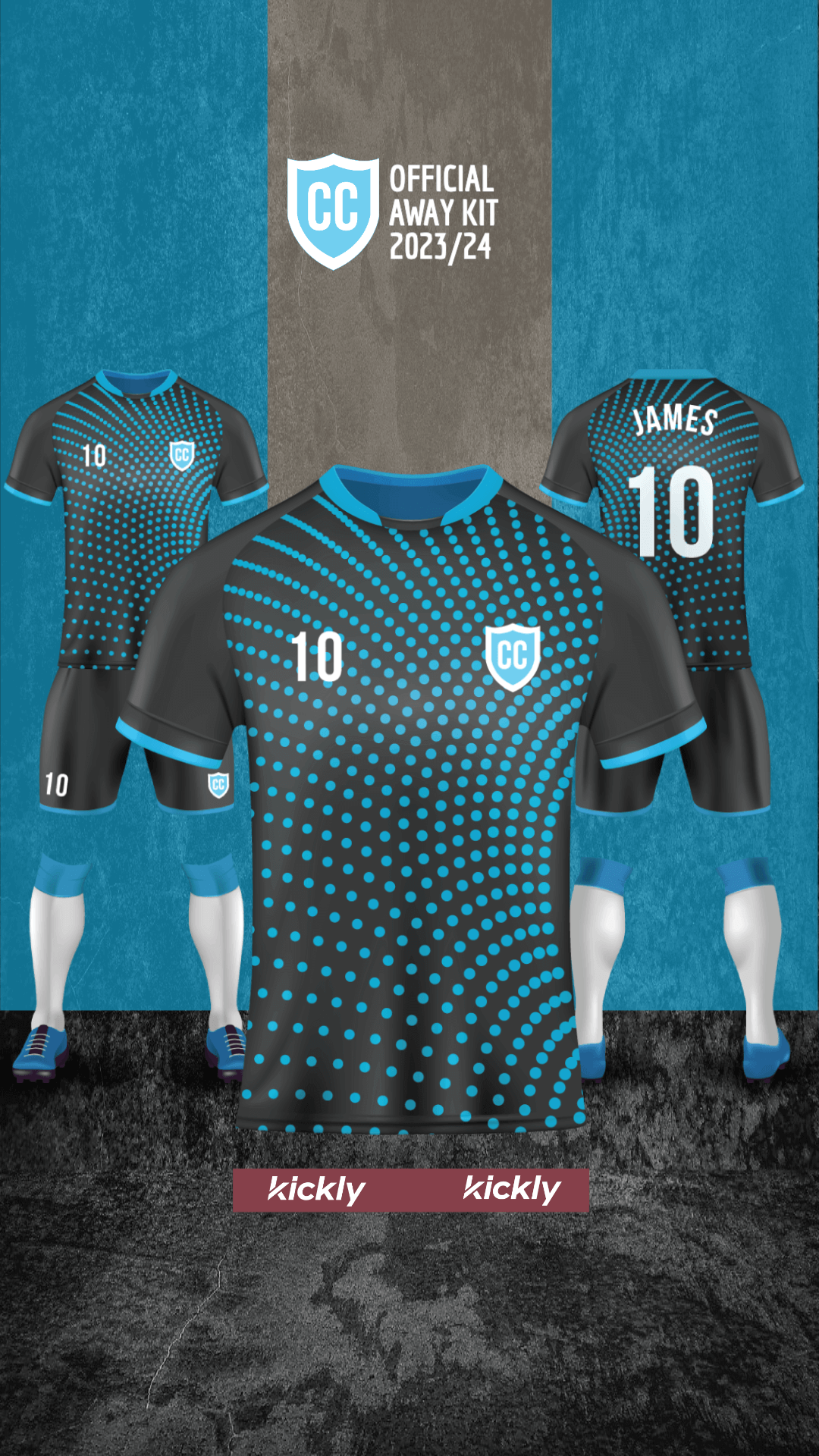 New Official Away Kit Template Design