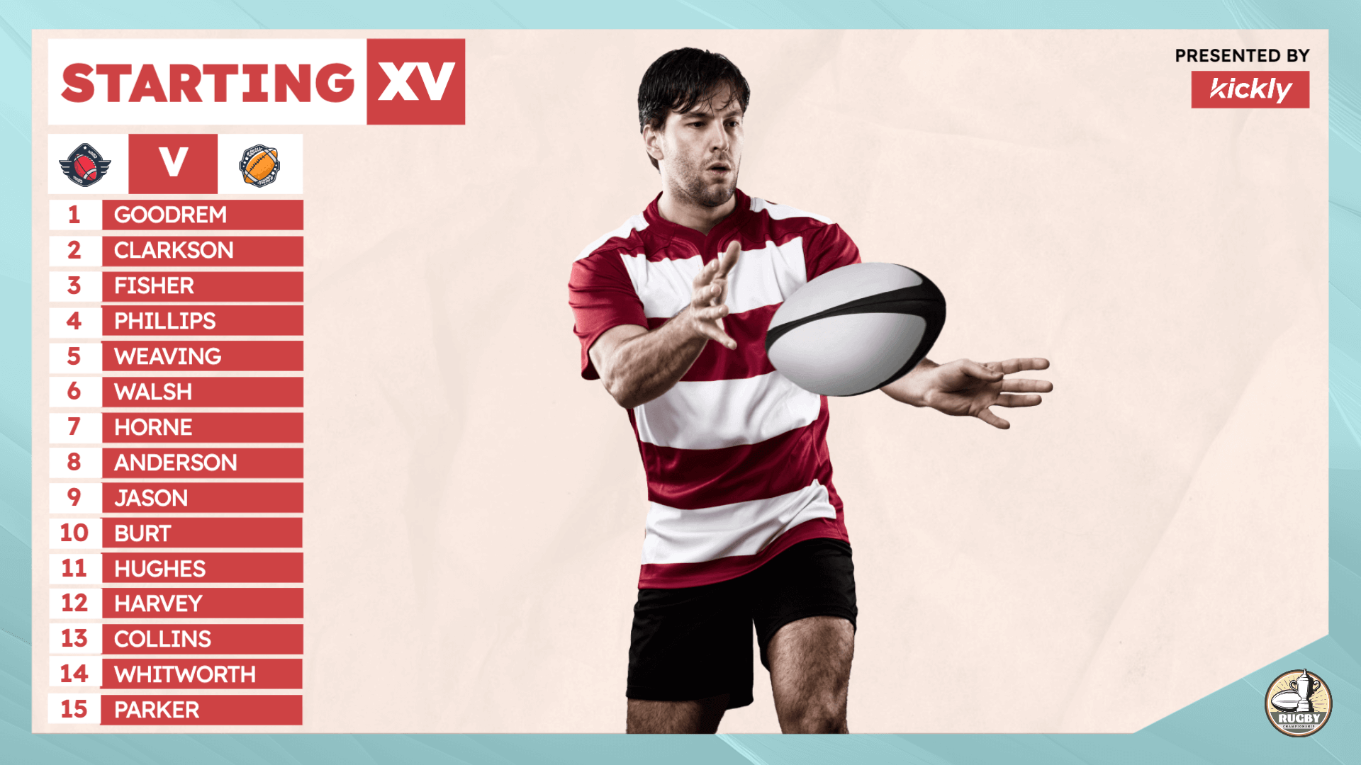 Rugby Starting XV Template Bundle