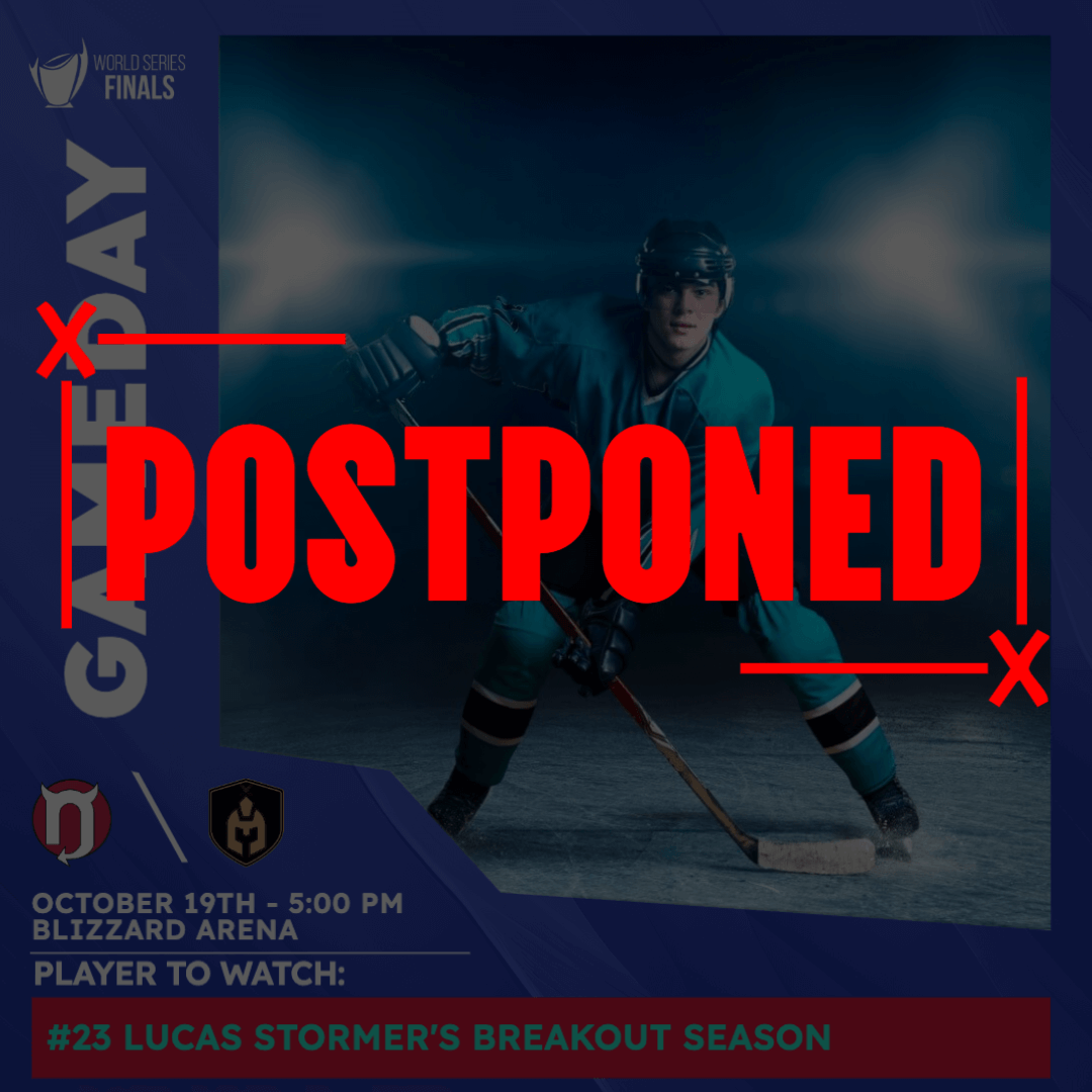Postponed Hockey Match Editable Template