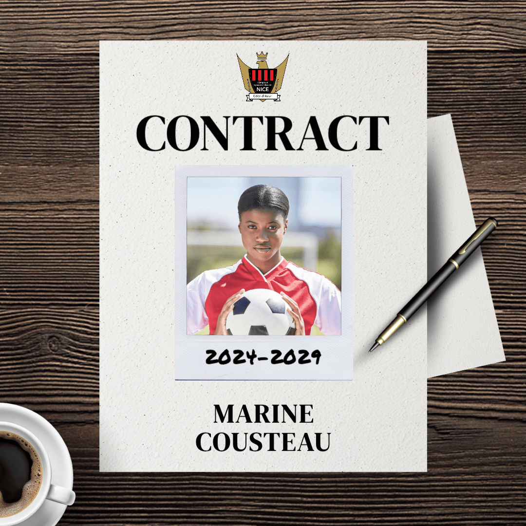 Football Player New Contract Signed Editable Design