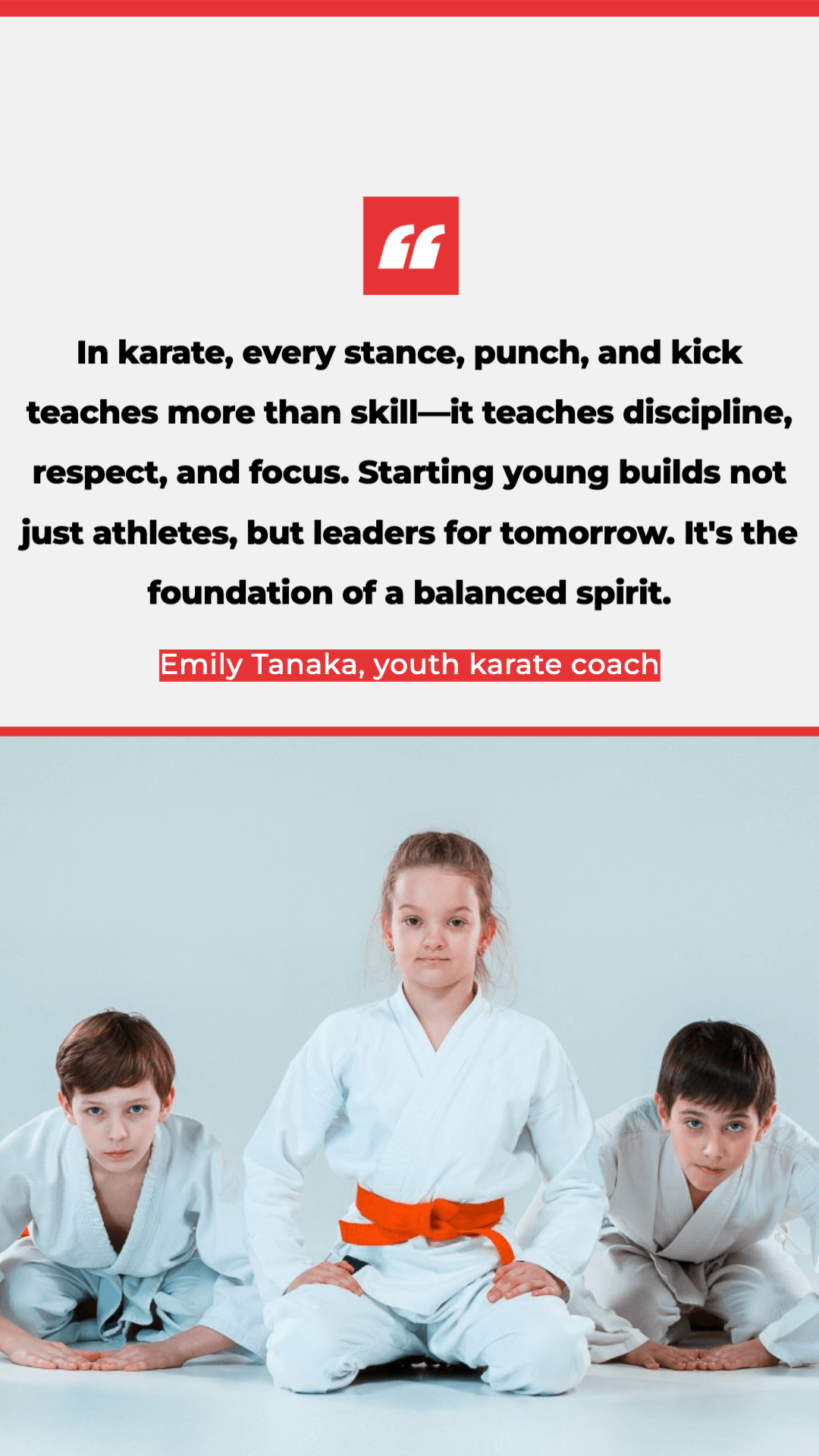 Karate News Editable Template