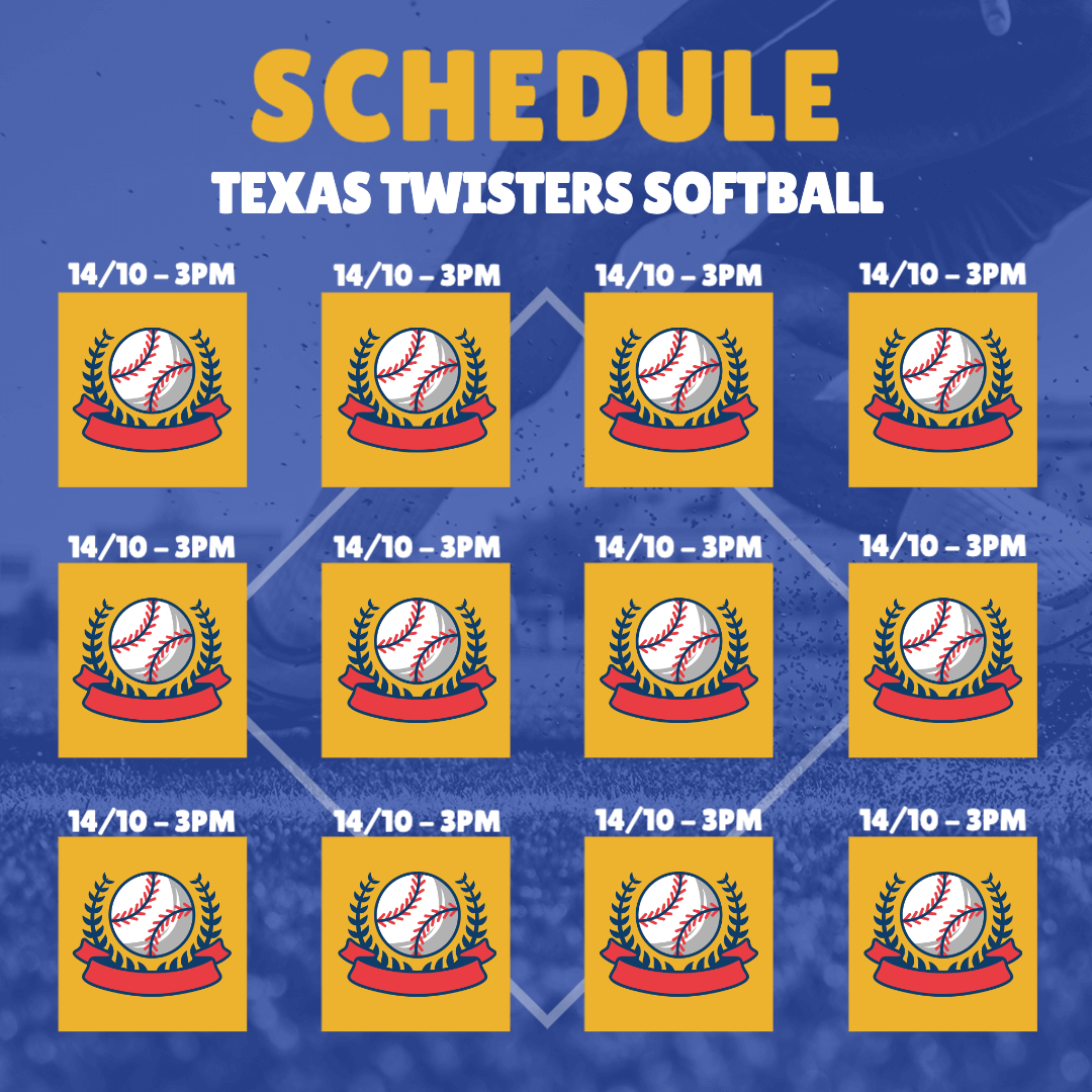 Personalized Softball Schedule: Free Editable Design